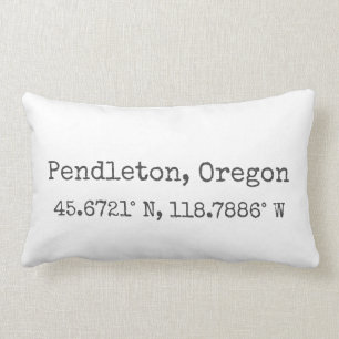 Pendleton、オレゴン州座標Lumbar Pille ランバークッション