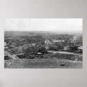 Pendleton, Oregon Bird's-eye view写真 ポスター (正面)