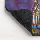 PENDRAGON中世の騎士、夕日の湖、ファンタジー マウスパッド (コーナー)