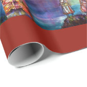 PENDRAGON中世の騎士、夕日の湖、ファンタジー ラッピングペーパー (ロールコーナー)