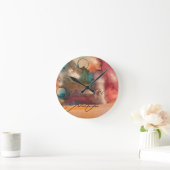 Pendule artistique by Lyla FERRARIS Design ラウンド壁時計 (ホーム)