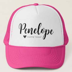Penelopeの名前とは女の子の服パーソナライズされた キャップ