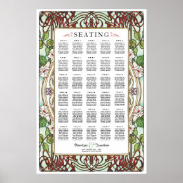 PENELOPE 01 A – の結婚座席表 – 大 ポスター
