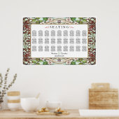 PENELOPE 01 A – の結婚座席表 – 大 ポスター (キッチン)