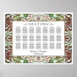 PENELOPE 01 A -結婚の座席表 – 中 ポスター