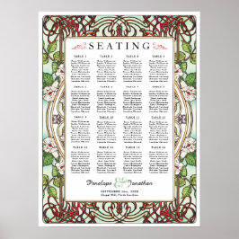 PENELOPE 01 A -結婚の座席表 – 中 ポスター