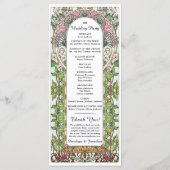 PENELOPE 01 A -結婚式 プログラム-アールヌーボー プログラム (裏面)