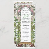 PENELOPE 01 A -結婚式 プログラム-アールヌーボー プログラム (正面/裏面)