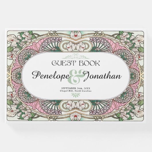 PENELOPE 01 A - 結婚sゲストブック – アールヌーボー ゲストブック (正面)