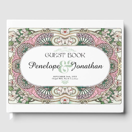 PENELOPE 01 A - 結婚sゲストブック – アールヌーボー ゲストブック (正面)