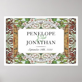 PENELOPE 01 A -'結婚Welcome Sign Large ポスター