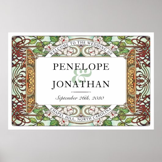 PENELOPE 01 A -'結婚Welcome Sign Large ポスター (正面)