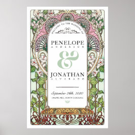 PENELOPE 01 A -'結婚Welcome Sign Large ポスター