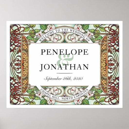 PENELOPE 01 A -'結婚Welcome Sign Medium ポスター (正面)