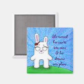 Penelope the Bunny、マグネット付き/引用文 マグネット (正面/裏面)