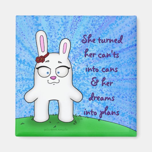Penelope the Bunny、マグネット付き/引用文 マグネット (正面)