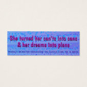 Penelope the Bunny, w/引用文，ハピネス・カード (裏面)