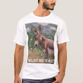 Penelope the donkey YOU TUBE SHIRT Tシャツ (正面)