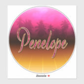 Penelope Vorname Name pink Aufkleber Sticker シール (シート)
