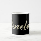 Penelope white gold Handwriting Tasse Kaffeetasse コーヒーマグカップ (中央)