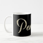 Penelope white gold Handwriting Tasse Kaffeetasse コーヒーマグカップ (左)