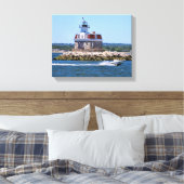 Penfield Reef Light house, Connecticut Canvas Prin キャンバスプリント (インサイチュ (寝室))