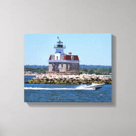 Penfield Reef Light house, Connecticut Canvas Prin キャンバスプリント