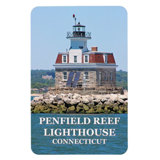 Penfield Reef Light house, Connecticut Flexi Magne マグネット (縦)