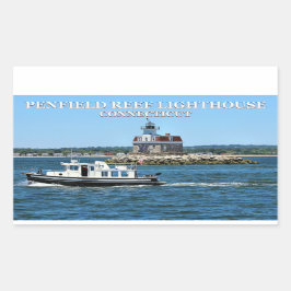 Penfield Reef Light house, Connecticut Stickers 長方形シール