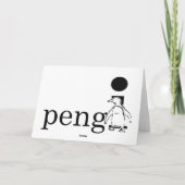 PengiHolidayの黒猫の挨拶状 カード (裏面)