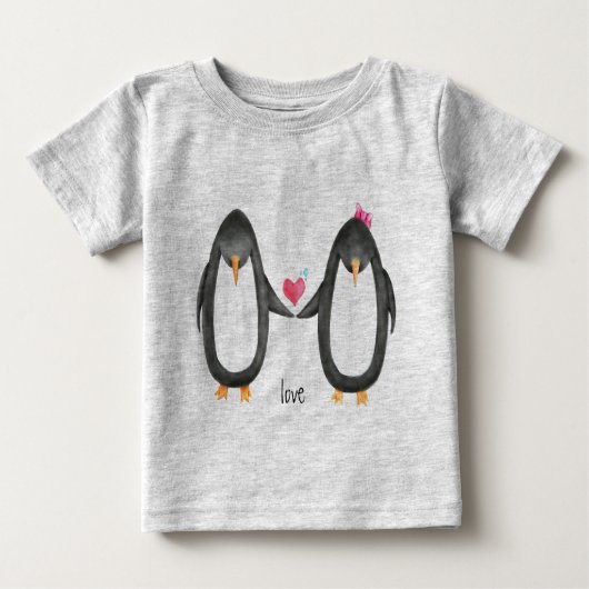 Penginはlove ベビーTシャツ (正面)
