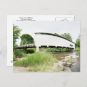 Pengraの屋根付橋 ポストカード (正面/裏面)