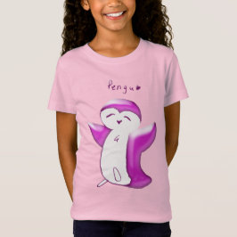 Pengu Happy Penguin(BrightPink)キッズTシャツ Tシャツ