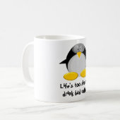 Penguin氏はコーヒーを好みます コーヒーマグカップ (正面左)
