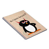 Penguin™の邪悪なおもしろいなつなぎ、新学期 ノートブック (右側)