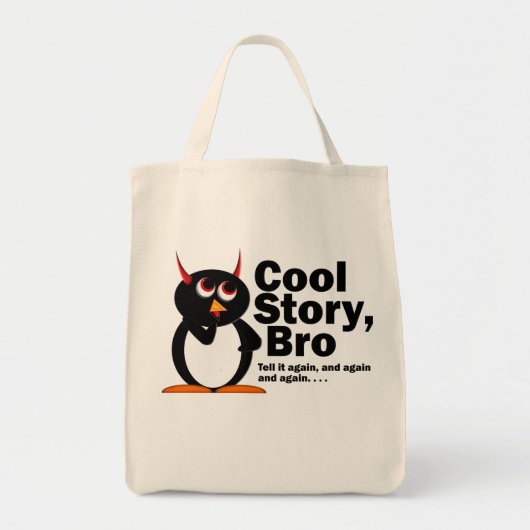 Penguin™の邪悪なCool story Bro! トートバッグ (正面)