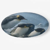 Penguin 22.9 cm round paper plate ペーパープレート (アングル)