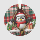 Penguin 3D Christmas Ceramic Ornament オーナメント (裏面)