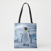 Penguin All-Over Print Tote トートバッグ (正面)