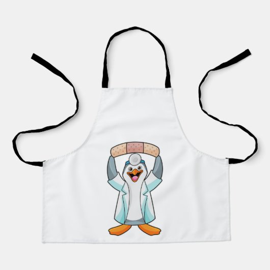 Penguin as Doctor with Plaster エプロン (正面)