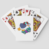 Penguin as Skater with Skateboard トランプ (裏面)