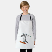 Penguin as Ski jumper with Ski エプロン (着用した状態)