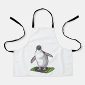 Penguin as Snowboarder with Snowboard エプロン (正面)