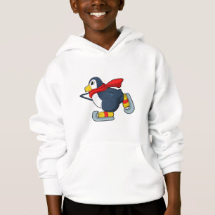 Penguin at Iceスケートで滑るwith Ice skates.PNG