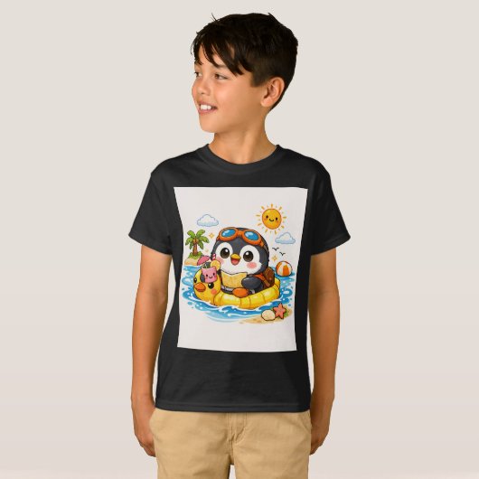 Penguin Beach Float Tシャツ (正面フル)