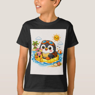 Penguin Beach Float Tシャツ