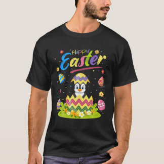 Penguin Bird Lover Funny Easter Egg Penguin Happy Tシャツ