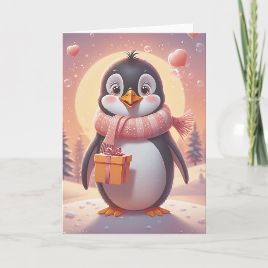 Penguin Birthday Serenade カード (正面)
