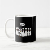 Penguin Bowling Ns Oh No Funny Bowler Player Men W コーヒーマグカップ (左)
