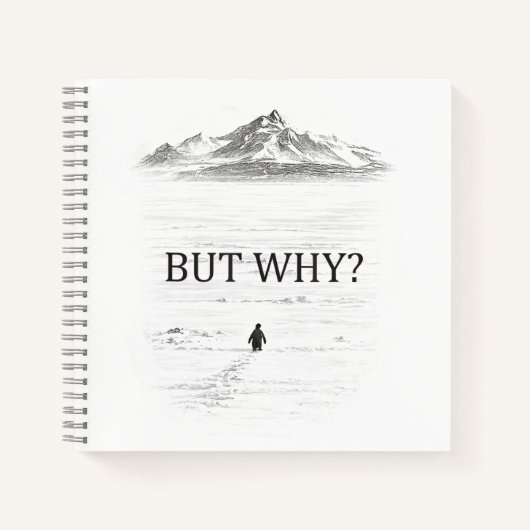 Penguin But Why Mountains  ノートブック (正面)